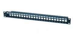 CNS modulárny Patch panel 24port, 19", 1U vhodný pre UTP i FTP keystony